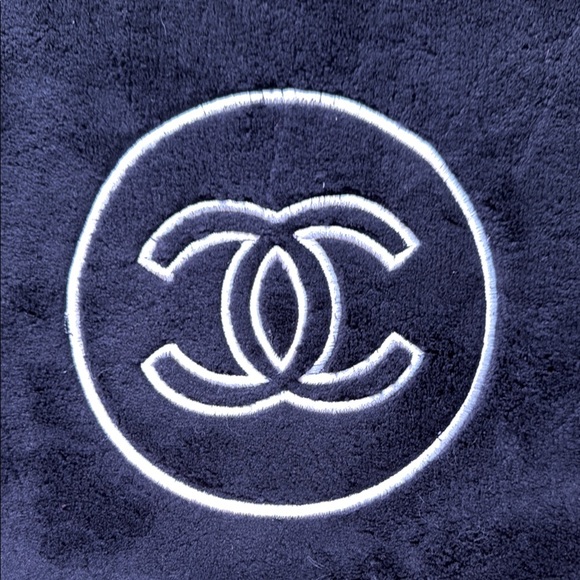 CHANEL Logo Tote Black Velour & Pink Satin Original Wrapper Precision Collection - Picture 7 of 12